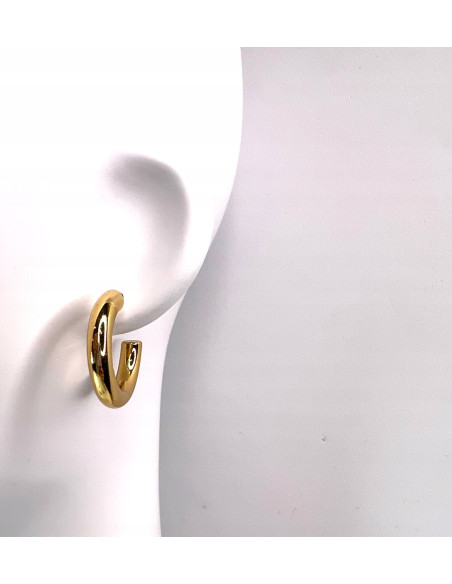 Kolczyki złote koła stal chirurgiczna nierdzewna Lolita Accessories