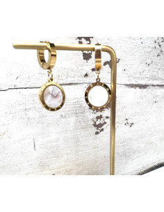 Kolczyki ze stali chirurgicznej Lolita Accessories złote 2