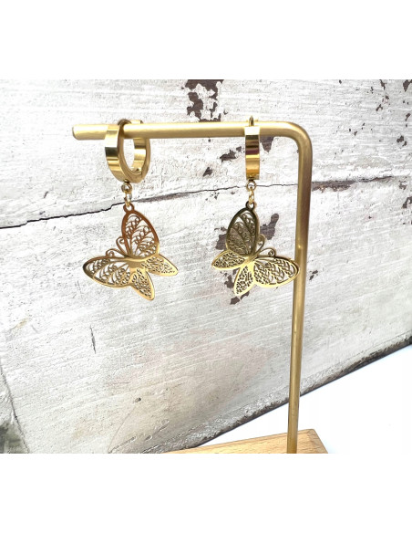 Kolczyki ze stali chirurgicznej Lolita Accessories złote