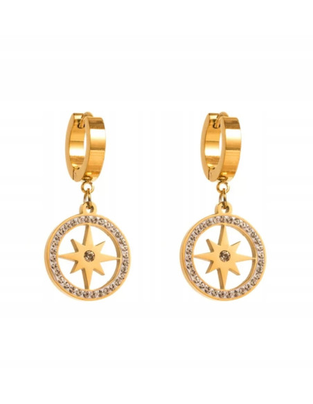 Kolczyki ze stali chirurgicznej Lolita Accessories złote