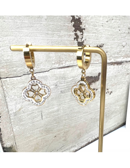 Kolczyki ze stali chirurgicznej Lolita Accessories złote