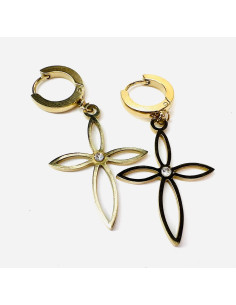 Kolczyki ze stali chirurgicznej Lolita Accessories złote 2