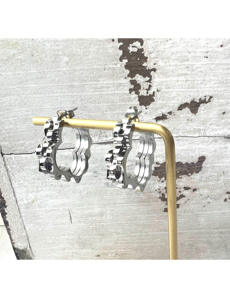 Kolczyki KOŁA stal chirurgiczna Lolita Accessories srebrny