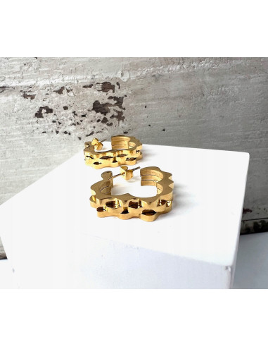 Kolczyki złote koła stal chirurgiczna...