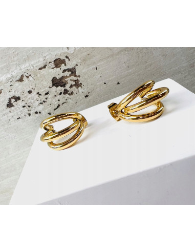 Kolczyki złote koła stal chirurgiczna...