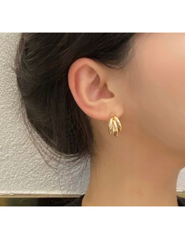 Kolczyki złote koła stal chirurgiczna...