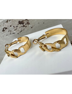 Kolczyki złote koła stal chirurgiczna nierdzewna Lolita...