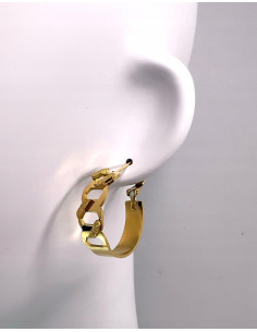 Kolczyki złote koła stal chirurgiczna nierdzewna Lolita... 2