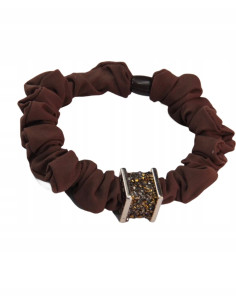 Gumka do włosów z ozdobą Lolita Accessories brązowa