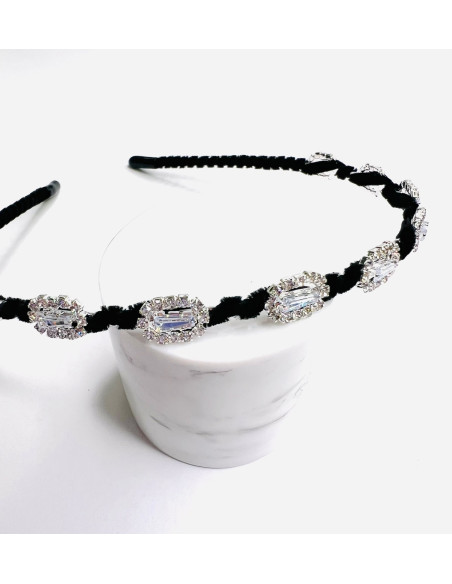 Opaska z cyrkoniami srebrna Lolita Accessories