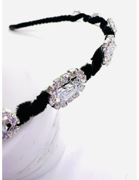 Opaska z cyrkoniami srebrna Lolita Accessories