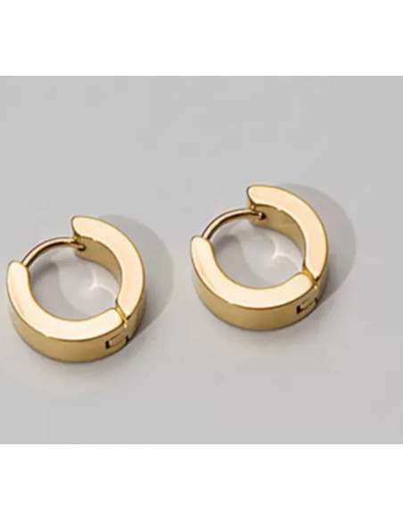 Kolczyki złote koła stal chirurgiczna Lolita Accessories 1,2 cm PREMIUM!