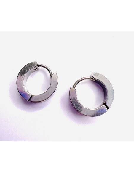 Kolczyki KOŁA stal chirurgiczna Lolita Accessories srebrny 1,5 cm