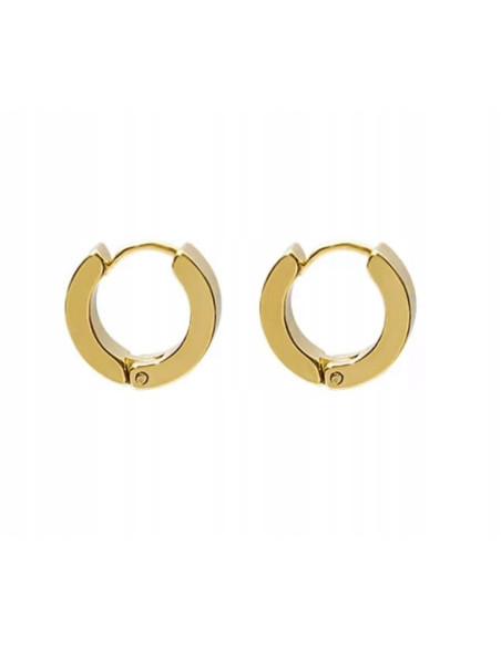 Kolczyki złote koła stal chirurgiczna Lolita Accessories 1cm PREMIUM!