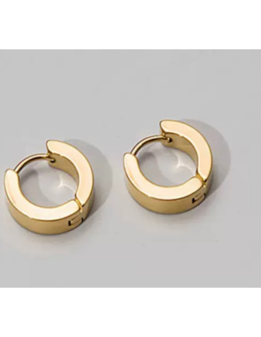 Kolczyki złote koła stal chirurgiczna Lolita...