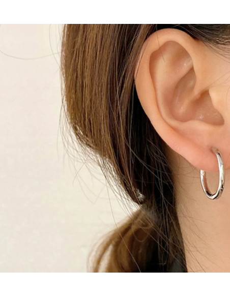 Kolczyki KOŁA stal chirurgiczna Lolita Accessories srebrny 1,6 cm