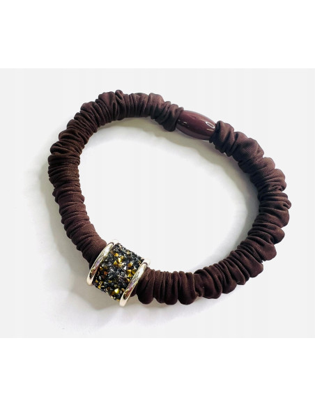 Gumka do włosów z ozdobą Lolita Accessories brązowa