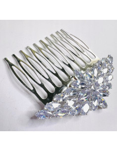 Grzebień wsuwany do włosów ozdobny diamenty Lolita...