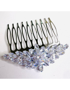 Grzebień wsuwany do włosów ozdobny diamenty Lolita... 2