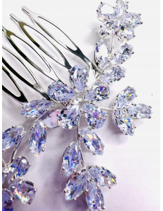 Grzebień wsuwany do włosów ozdobny diamenty Lolita... 2