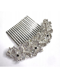 Grzebień wsuwany do włosów ozdobny diamenty Lolita...