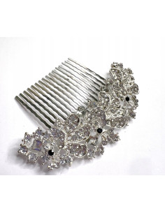 Grzebień wsuwany do włosów ozdobny diamenty Lolita... 2