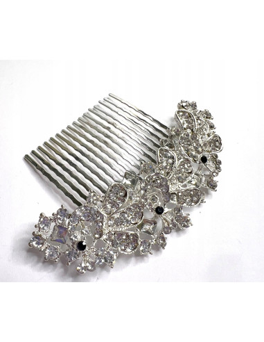 Grzebień wsuwany do włosów ozdobny diamenty...