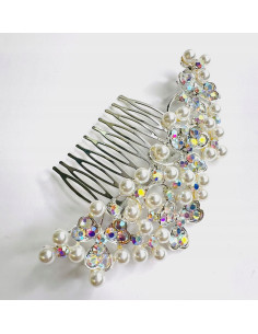 Grzebień wsuwany do włosów ozdobny diamenty Lolita...