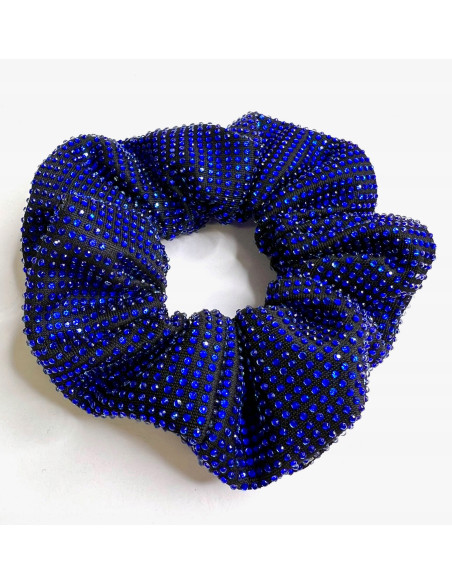 Scrunchie z kamieniami Połysk Lolita Accessories niebieska