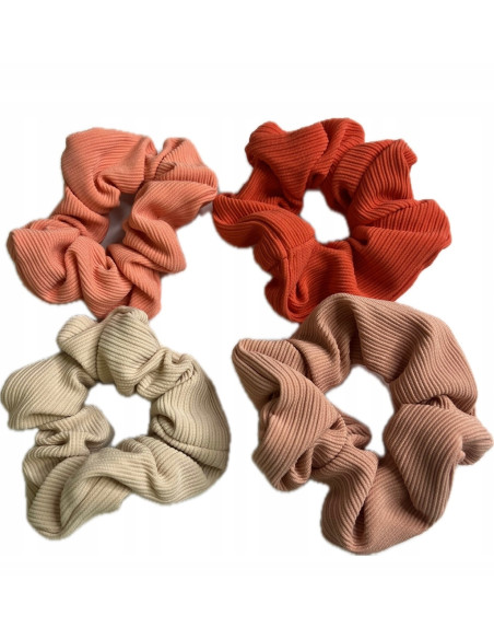 ZESTAW 4 SZTUKI GUMKA DO WŁOSÓW SCRUNCHIE