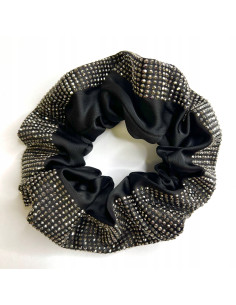 Scrunchie z kamieniami Połysk Lolita Accessories czarna