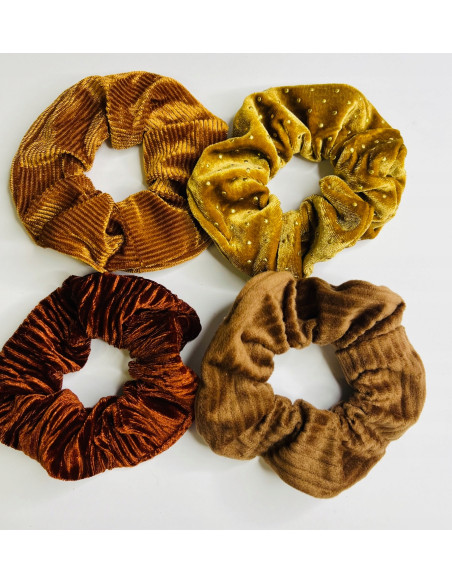 ZESTAW 4 SZTUKI GUMKA DO WŁOSÓW SCRUNCHIE