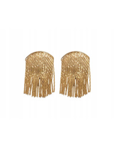 Kolczyki błyszczące złote łańcuszki Lolita Accessories złoty
