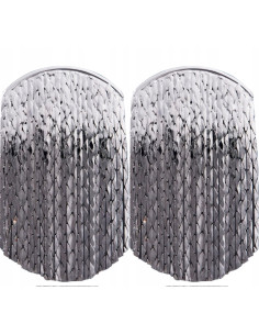 Kolczyki błyszczące łańcuszki Lolita Accessories srebrny