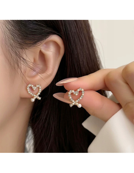 Kolczyki Lolita Accessories Srebrny sztyft "925" Serce