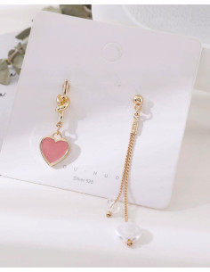 Kolczyki asymetryczne Lolita Accessories serce 2