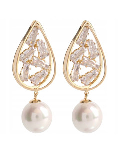 kolczyki z perłami srebrny sztyft 925 Lolita Accessories