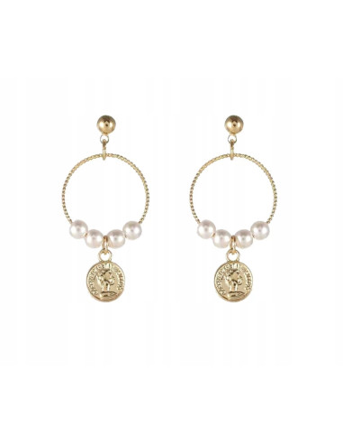 kolczyki z perłami srebrny sztyft 925 Lolita Accessories