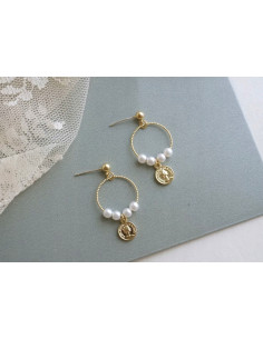 kolczyki z perłami srebrny sztyft 925 Lolita Accessories 2