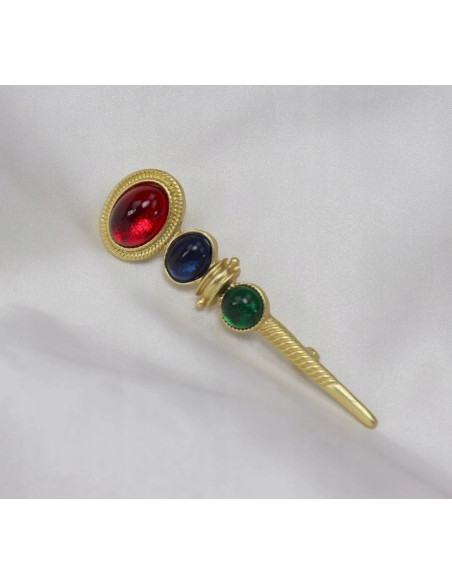 Broszka Szpikulec Szpilka Lolita Accessories kolorowa kamienie