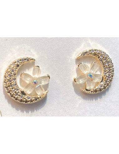 Kolczyki Kwiatek Kwiatki Lolita Accessories srebrny sztyft 925