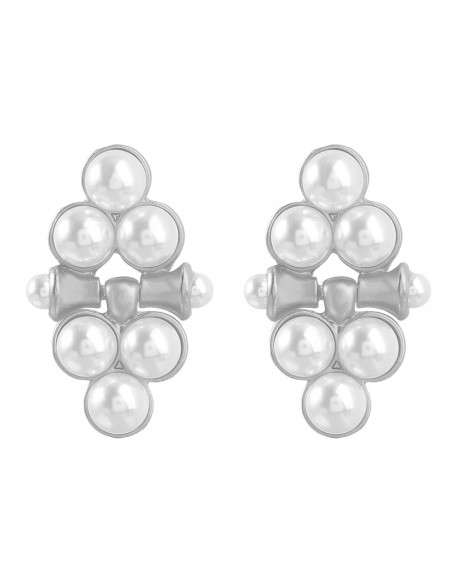 kolczyki z perłami srebrny sztyft 925 Lolita Accessories