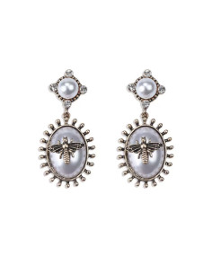 Kolczyki Vintage z pszczołami perłowe Lolita Accessories