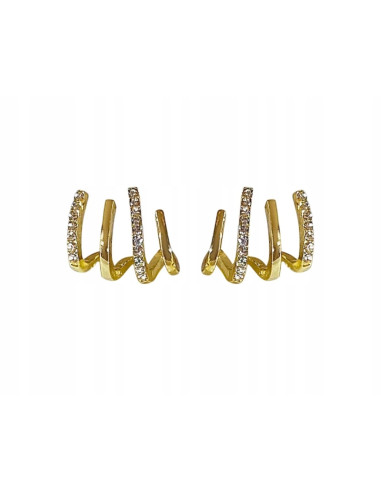 Kolczyki złote Lolita Accessories srebrny sztyft 925