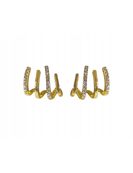 Kolczyki złote Lolita Accessories srebrny sztyft 925