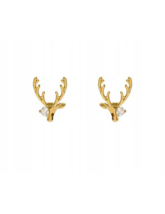Kolczyki złote Lolita Accessories srebrny sztyft 925 Jelonki