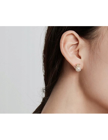 Kolczyki złote Lolita Accessories srebrny sztyft 925 Złote Sakiewki