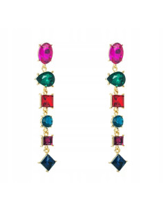 Kolczyki Lolita Accessories cyrkonie kamienie kolorowe