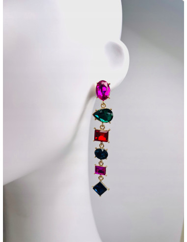 Kolczyki Lolita Accessories cyrkonie kamienie...