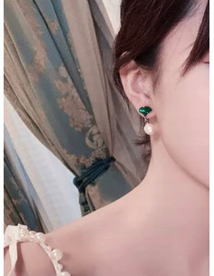 kolczyki z perłami srebrny sztyft 925 Lolita Accessories 2